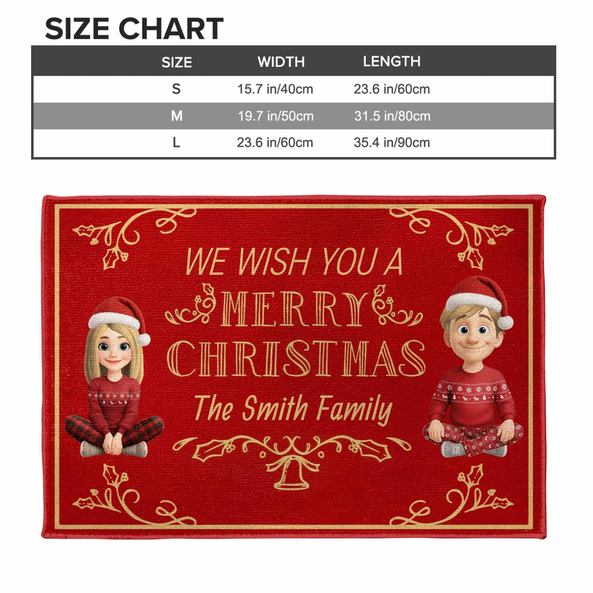 We Wish You A Merry Christmas Festive Doormat