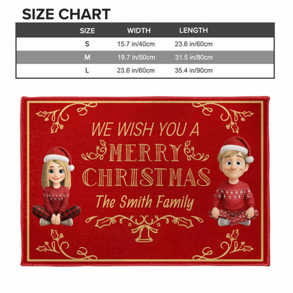 We Wish You A Merry Christmas Festive Doormat