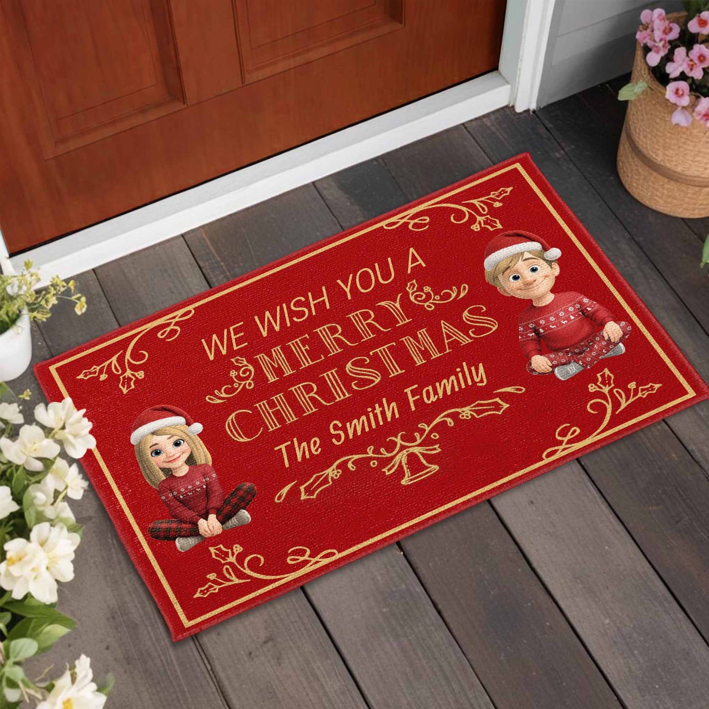 We Wish You A Merry Christmas Festive Doormat
