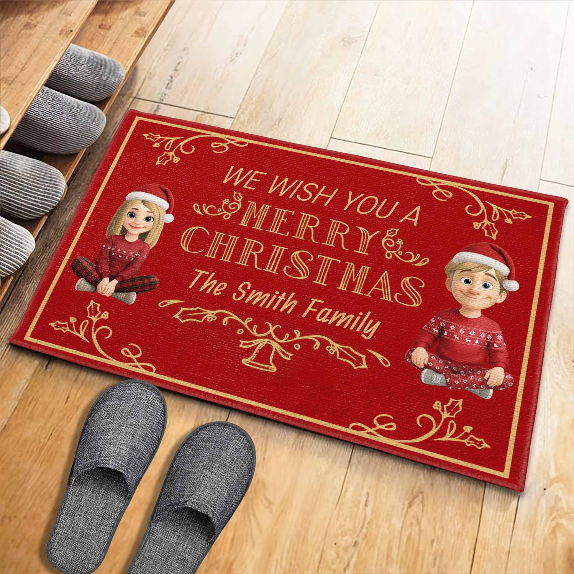 We Wish You A Merry Christmas Festive Doormat