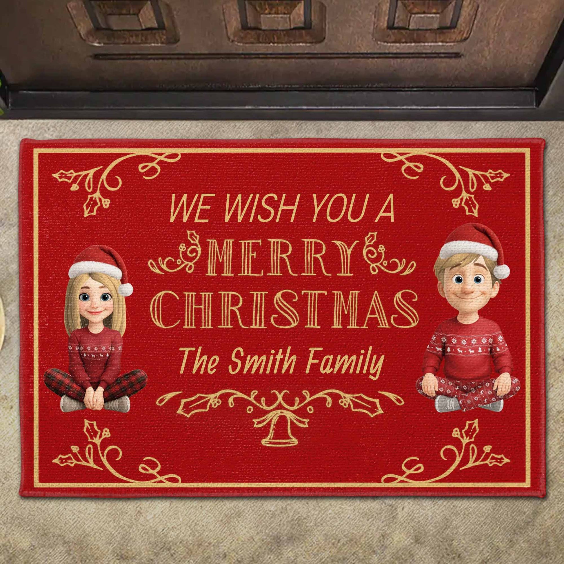 We Wish You A Merry Christmas Festive Doormat