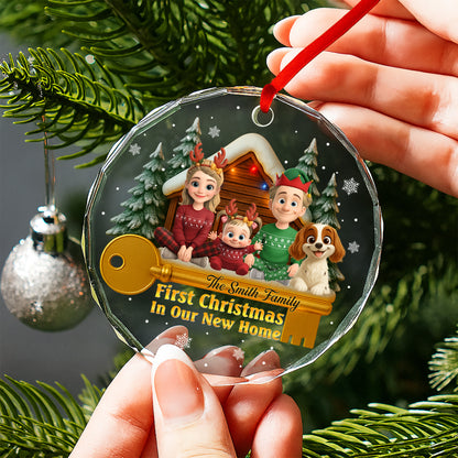 First Christmas In Our New Home With Family And Dog