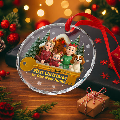 First Christmas In Our New Home With Family And Dog