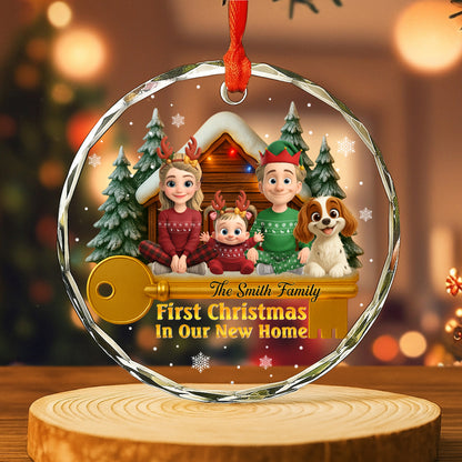 First Christmas In Our New Home With Family And Dog