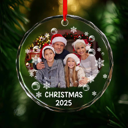 Christmas 2025 With Santa Hats And Snowflakes