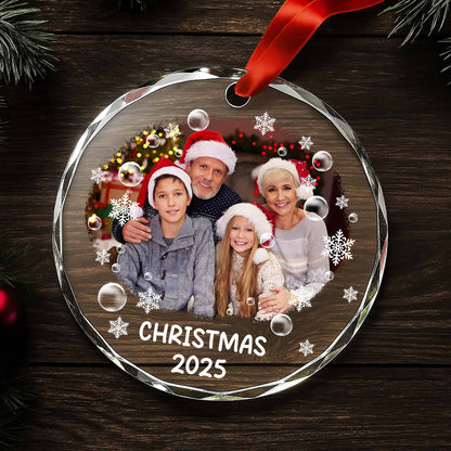 Christmas 2025 With Santa Hats And Snowflakes