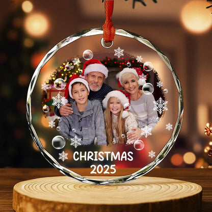 Christmas 2025 With Santa Hats And Snowflakes