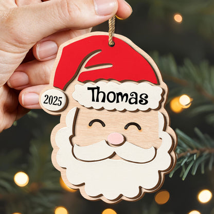 Personalized Ornament Featuring Jolly Santa