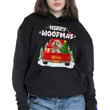 Merry Woofmas Dog In Christmas Truck