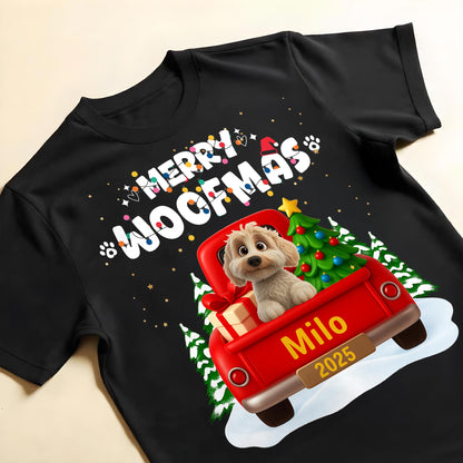 Merry Woofmas Dog In Christmas Truck