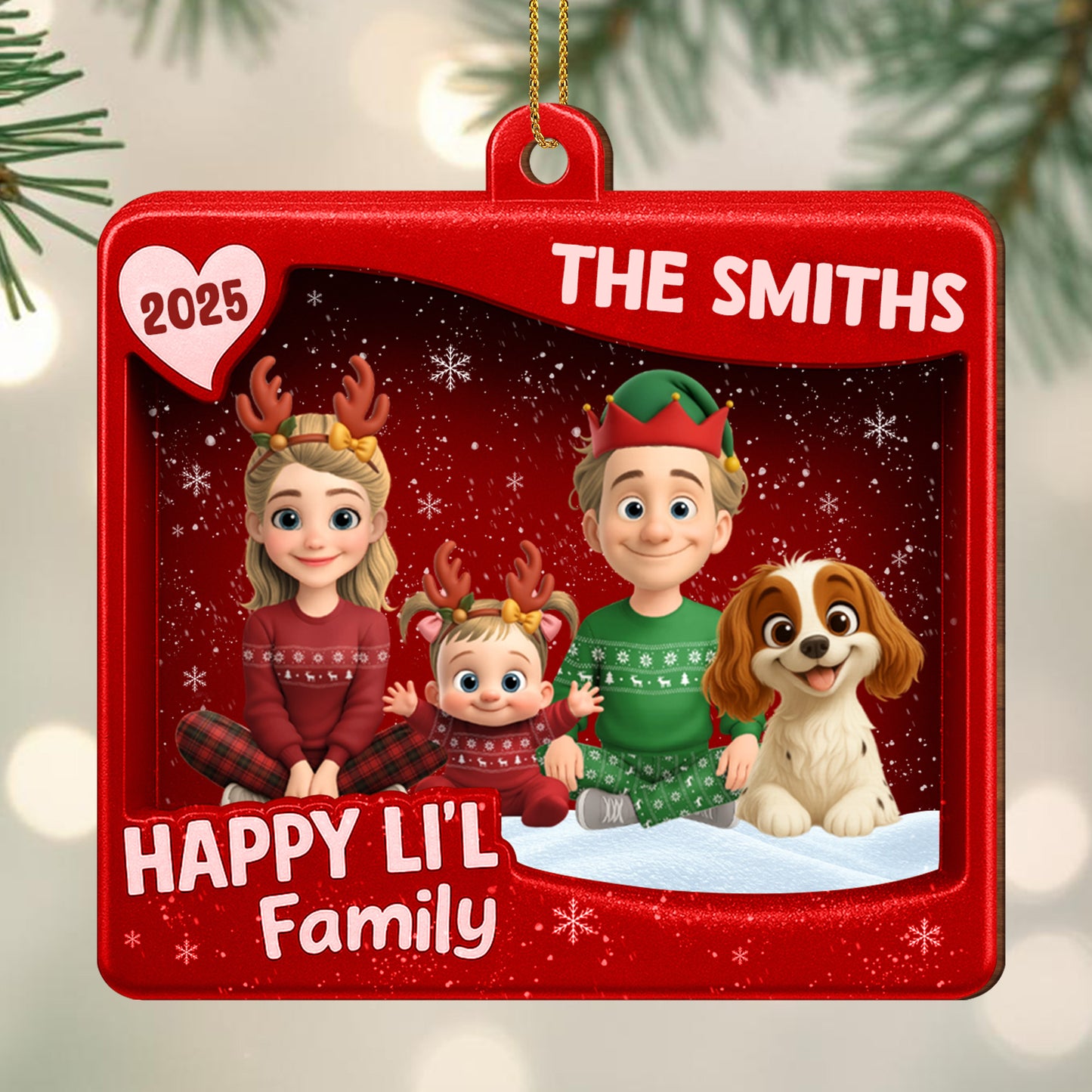 Happy Lil' Family Celebration With Dog