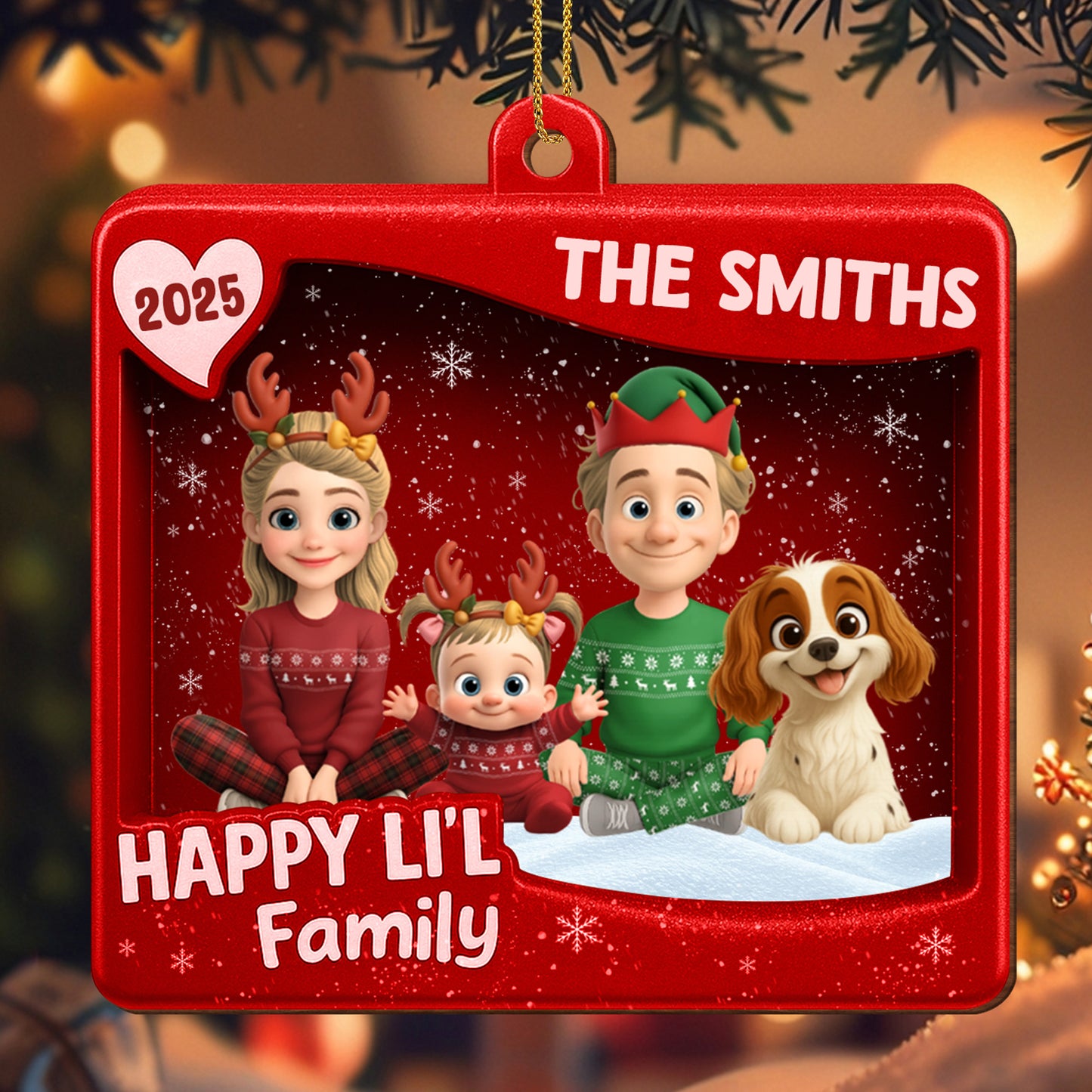 Happy Lil' Family Celebration With Dog