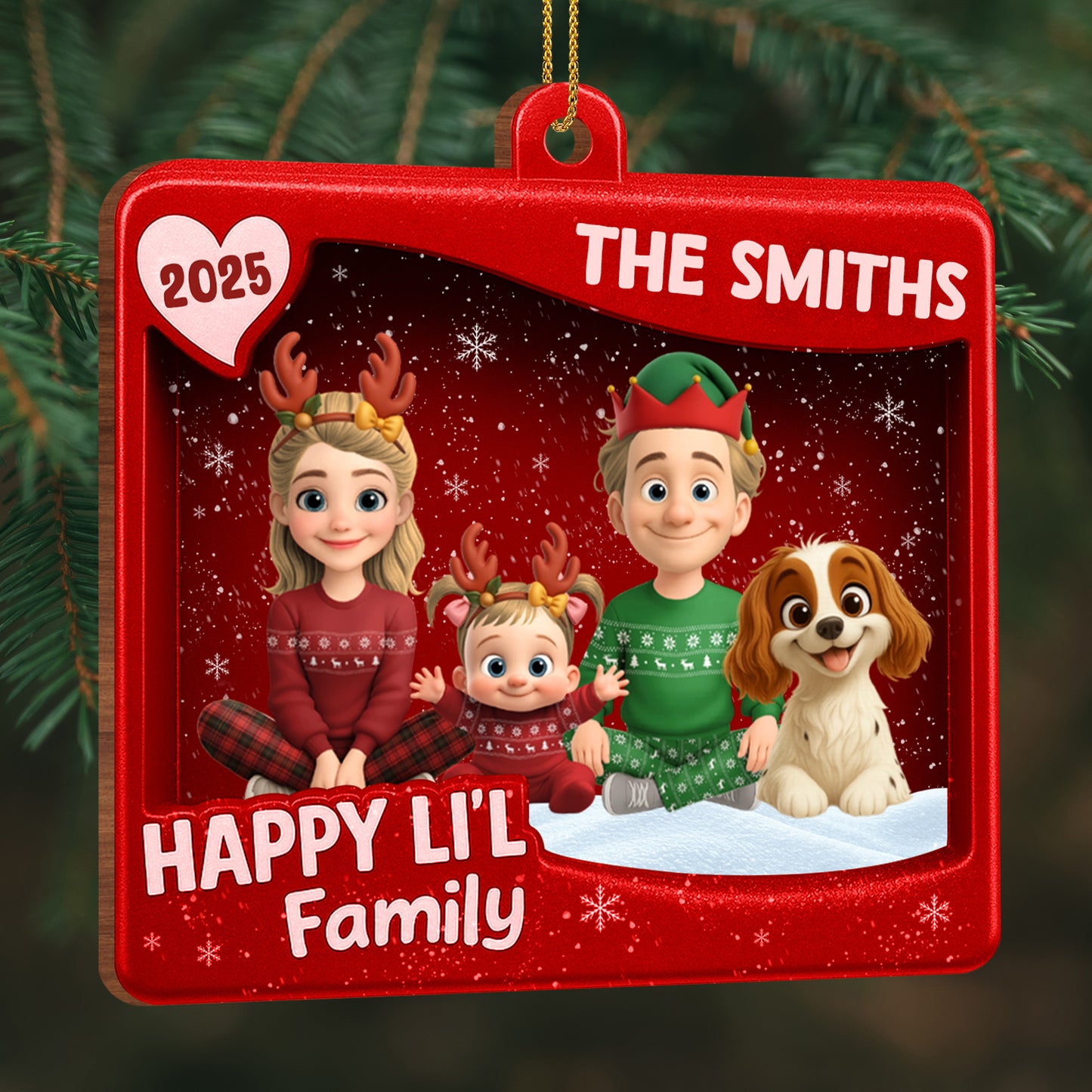 Happy Lil' Family Celebration With Dog