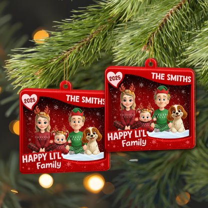 Happy Lil' Family Celebration With Dog