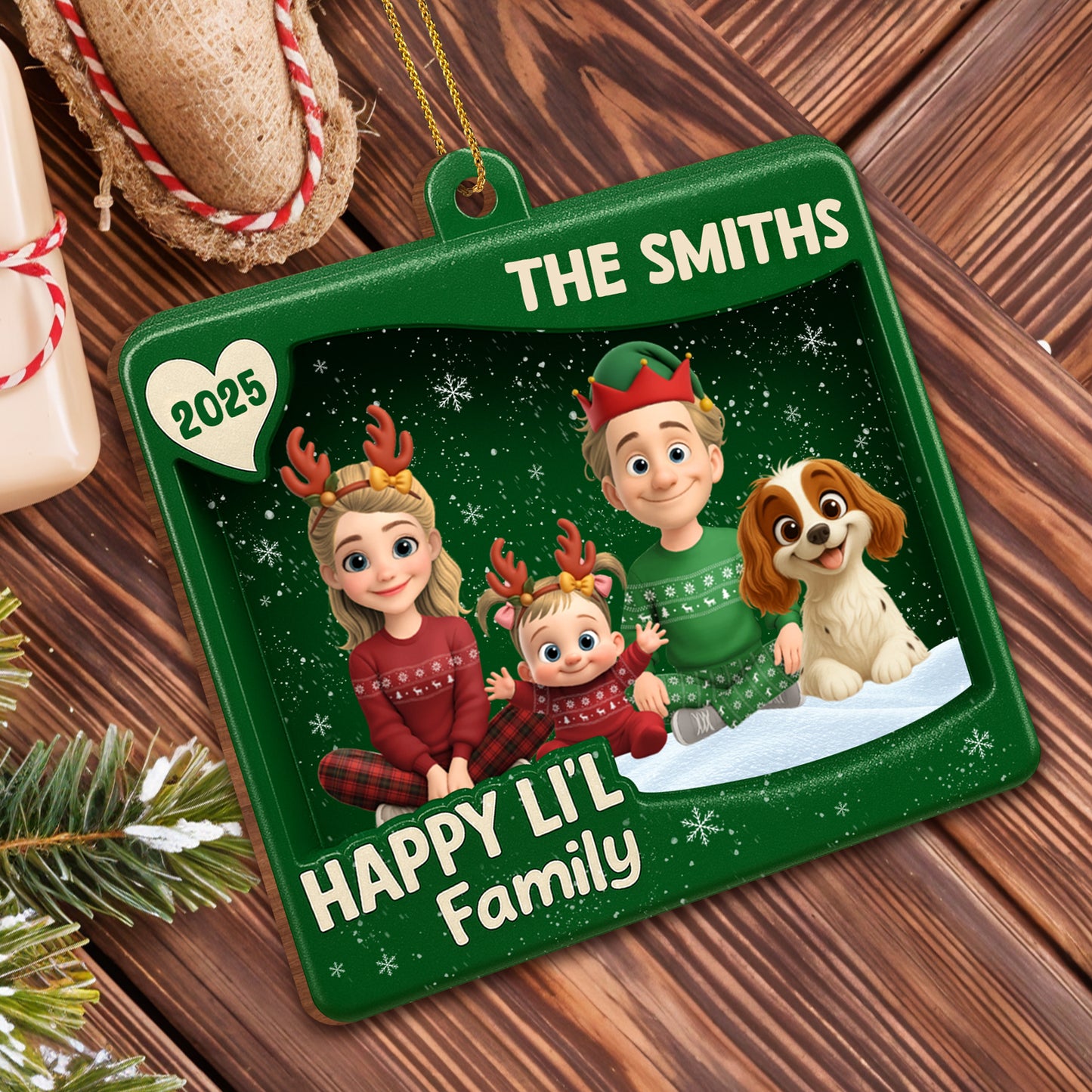 Happy Lil' Family Celebration With Dog