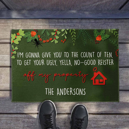 Get Your Ugly Yella No-Good Keister Off My Property Doormat