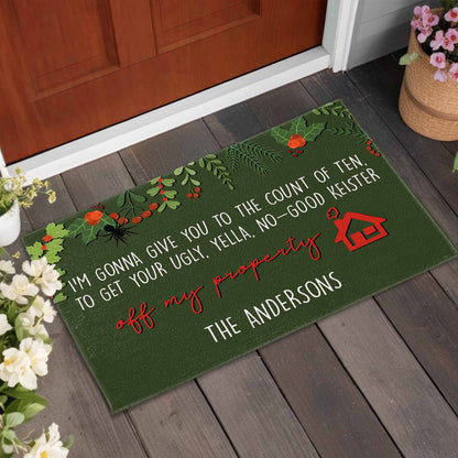 Get Your Ugly Yella No-Good Keister Off My Property Doormat