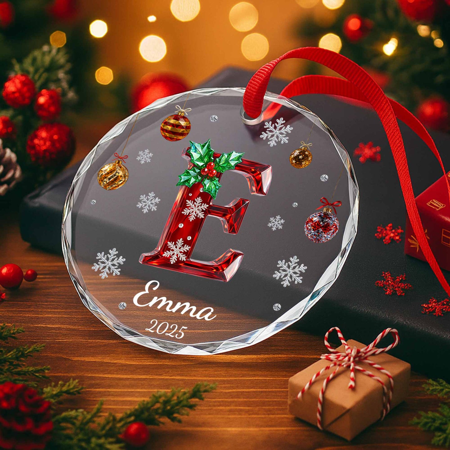 Celebrate A Special Holiday Season With Festive Holly And Snowflakes