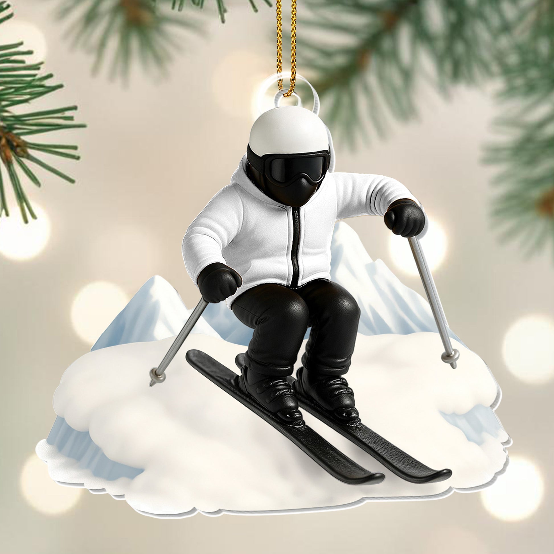 Capture Your Snowy Adventures With A Personalized Skier