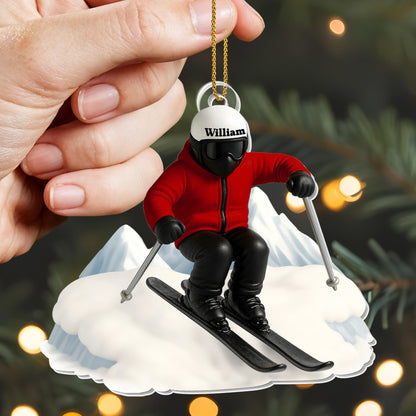 Capture Your Snowy Adventures With A Personalized Skier