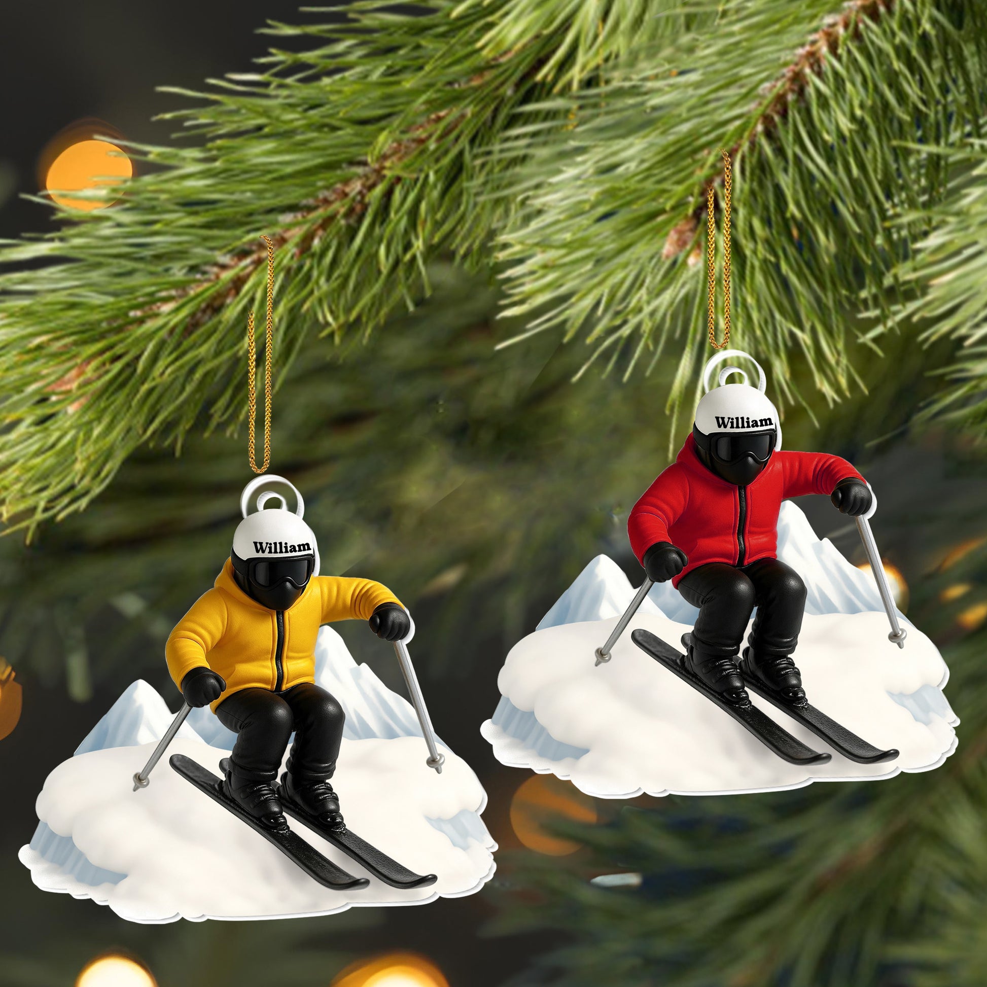 Capture Your Snowy Adventures With A Personalized Skier