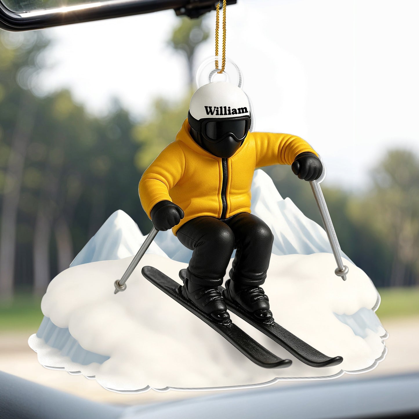 Capture Your Snowy Adventures With A Personalized Skier