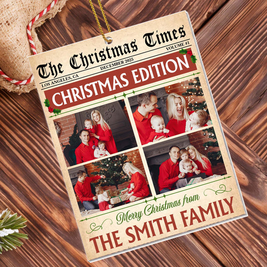 Merry Christmas From The Smith Family, Newspaper Design