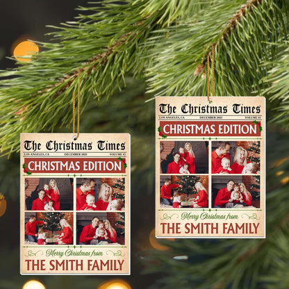 Merry Christmas From The Smith Family, Newspaper Design