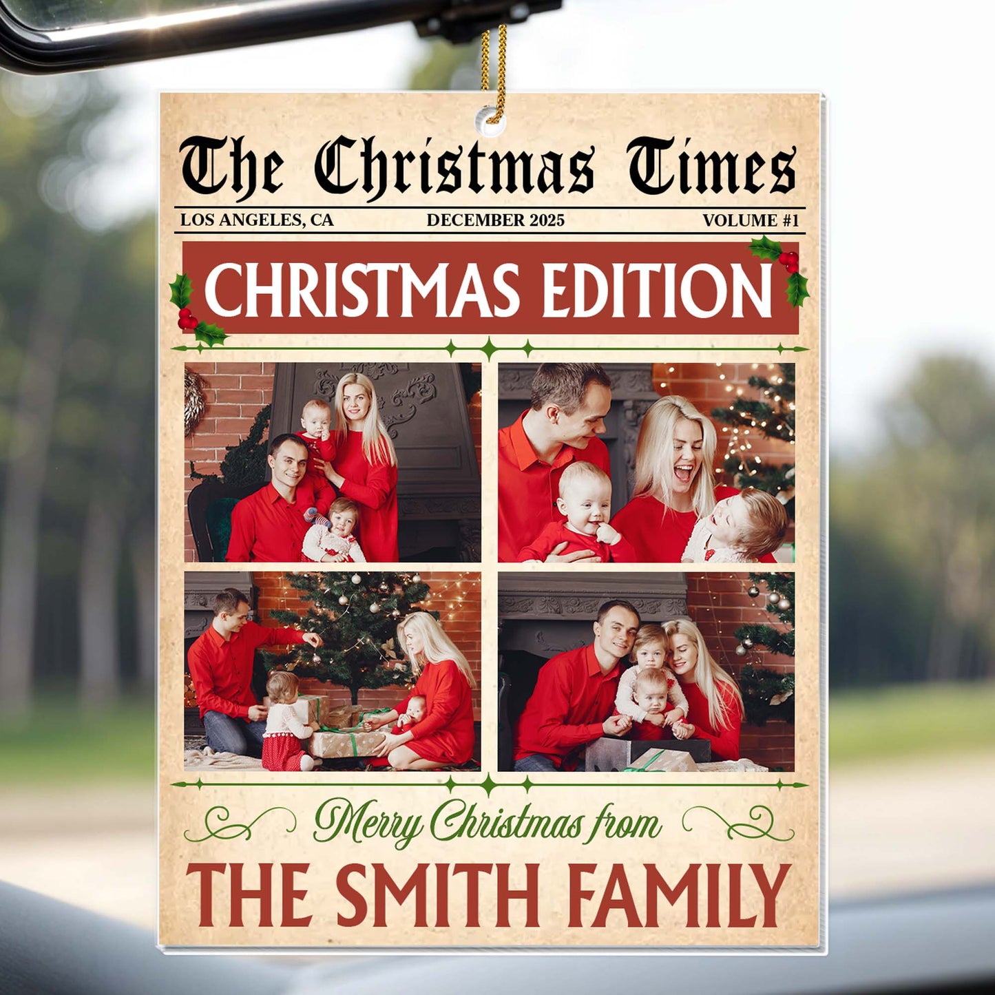 Merry Christmas From The Smith Family, Newspaper Design
