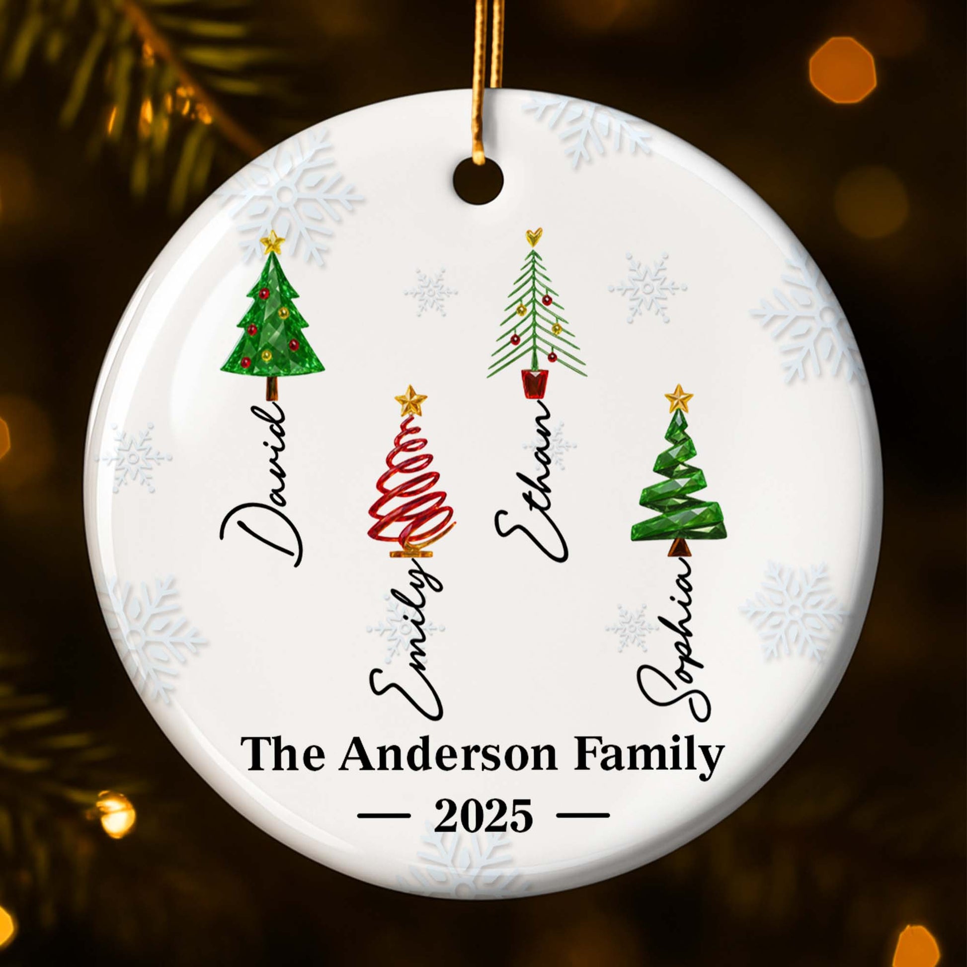 The Anderson Family, Celebrate Christmas With Unique Trees