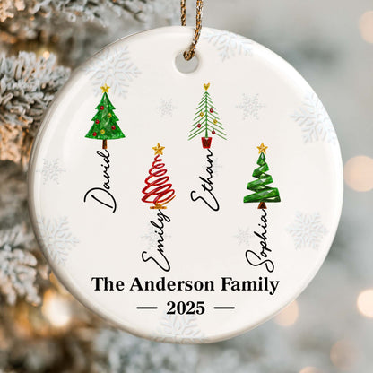 The Anderson Family, Celebrate Christmas With Unique Trees