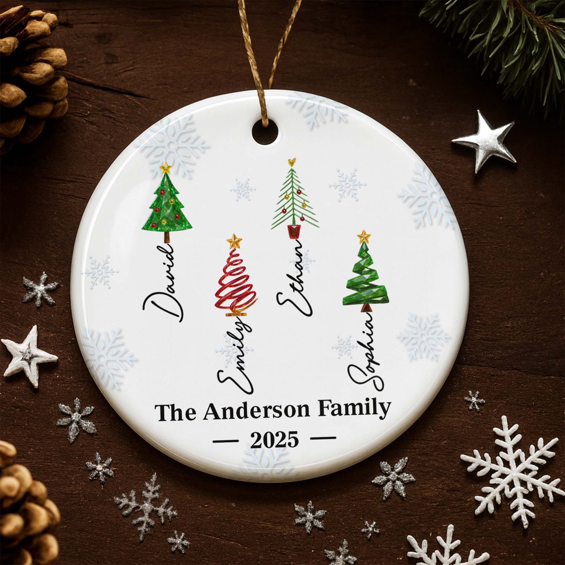 The Anderson Family, Celebrate Christmas With Unique Trees