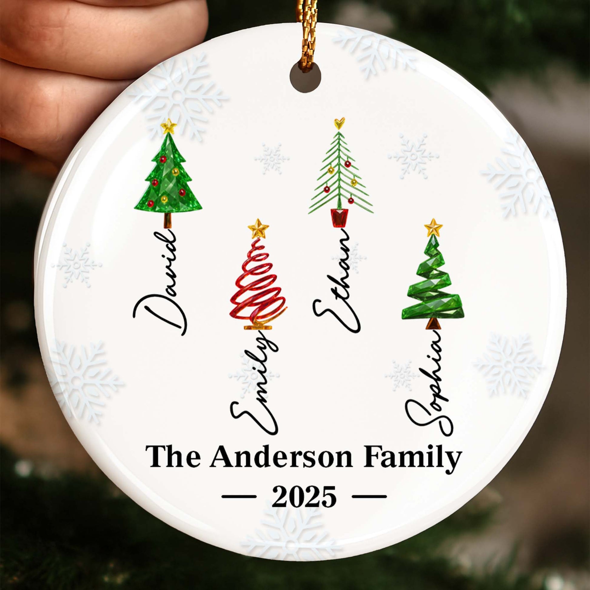 The Anderson Family, Celebrate Christmas With Unique Trees