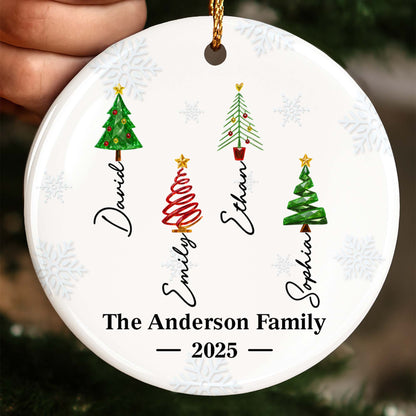 The Anderson Family, Celebrate Christmas With Unique Trees