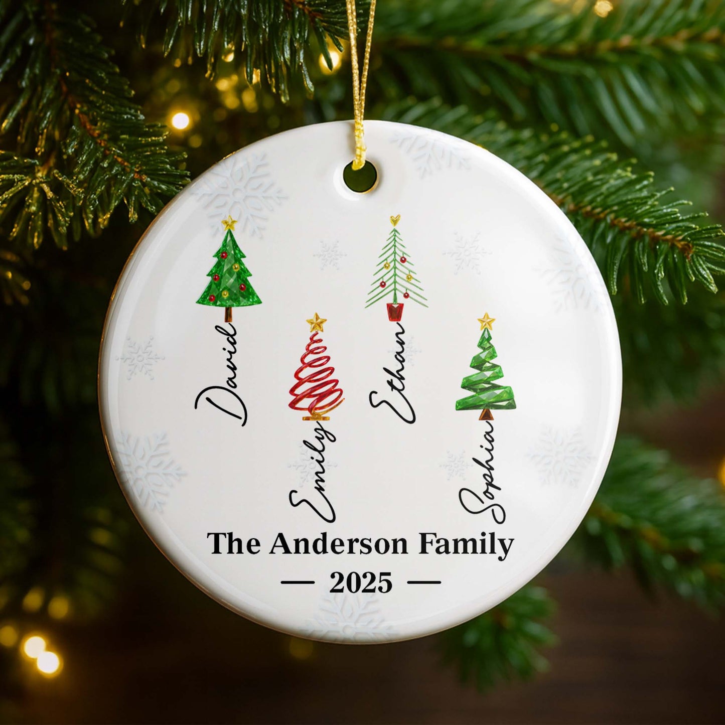 The Anderson Family, Celebrate Christmas With Unique Trees