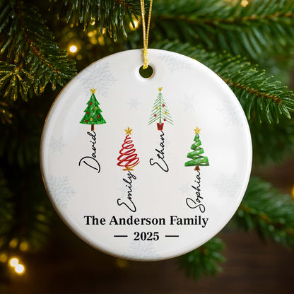 The Anderson Family, Celebrate Christmas With Unique Trees