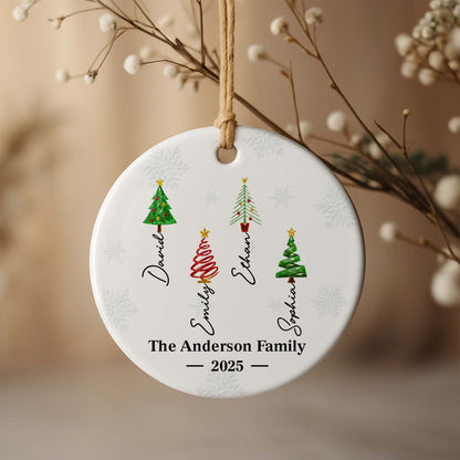 The Anderson Family, Celebrate Christmas With Unique Trees