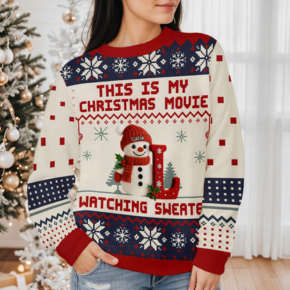 This Is My Christmas Movie Watching Sweater