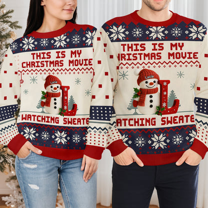 This Is My Christmas Movie Watching Sweater