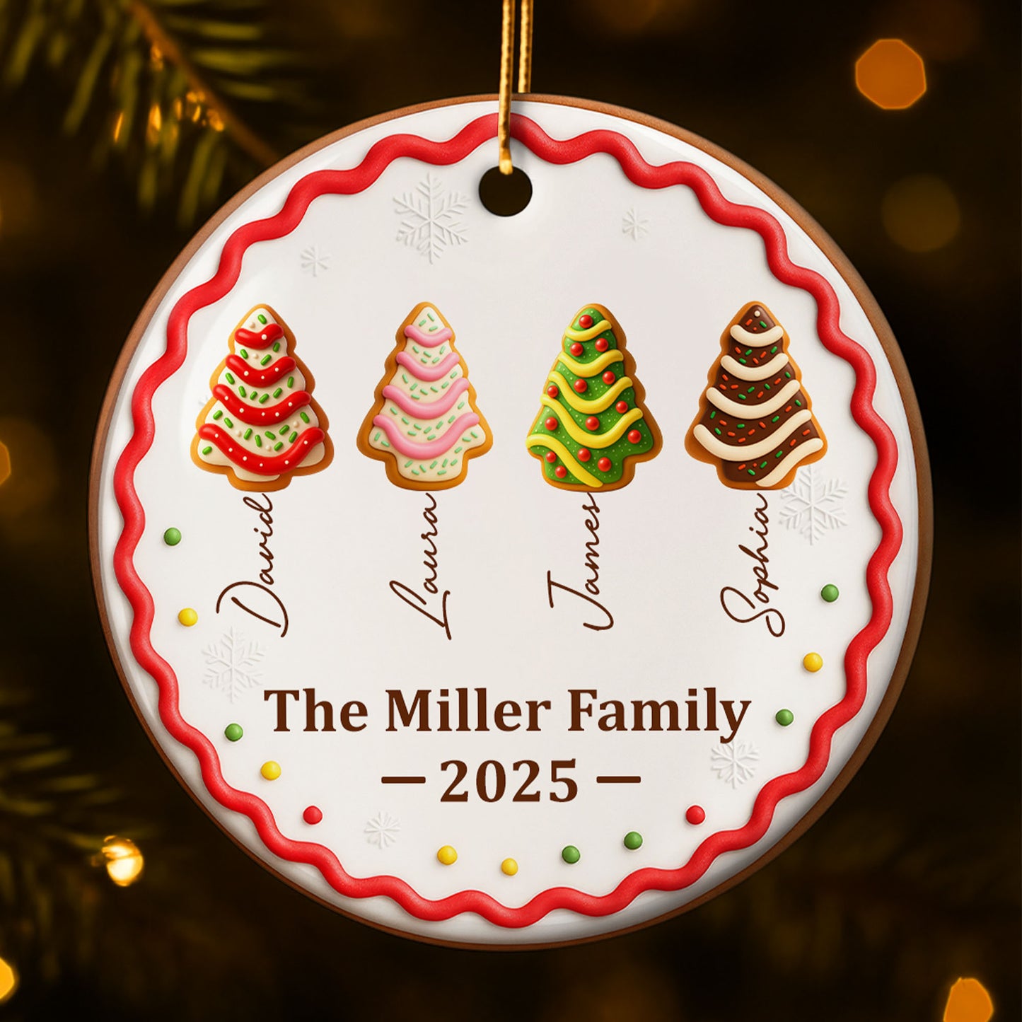 Festive Trees Brighten The Miller Home Christmas Keepsake