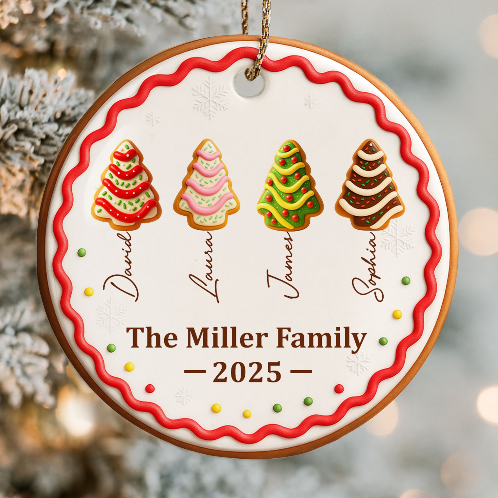 Festive Trees Brighten The Miller Home Christmas Keepsake
