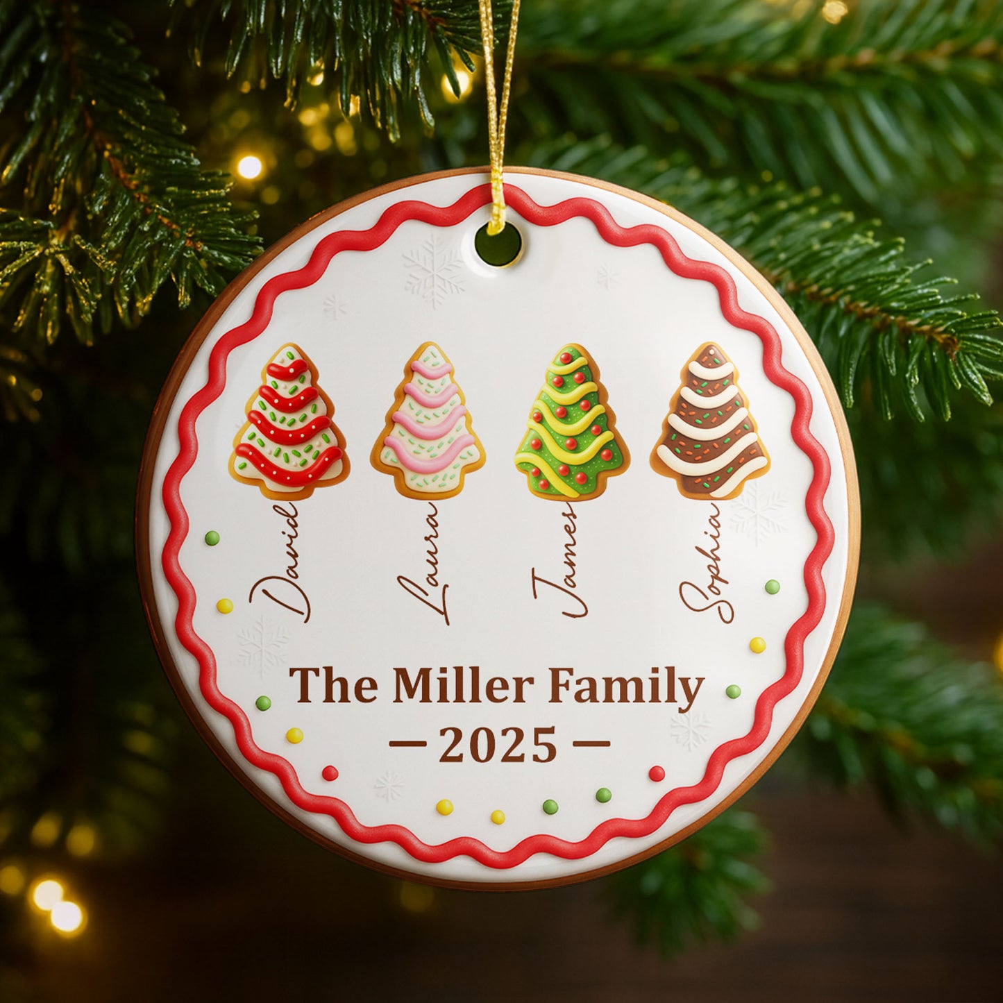 Festive Trees Brighten The Miller Home Christmas Keepsake