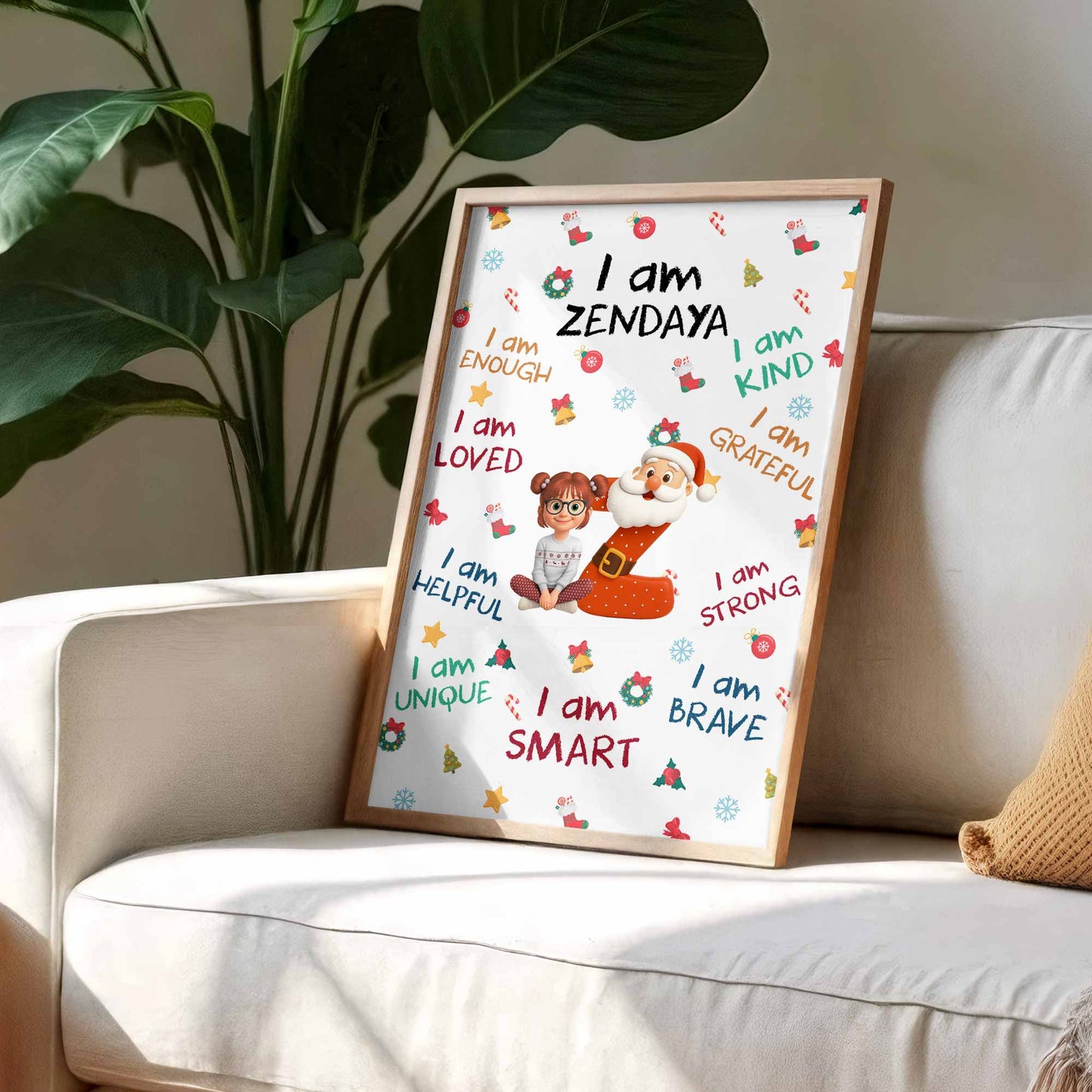 I Am Enough, Loved, Helpful, Unique, Smart Poster