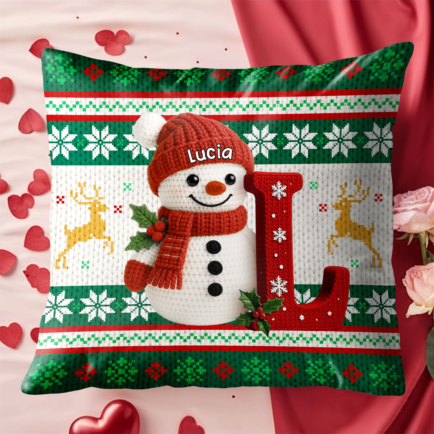 Celebrate Seasonal Cheer With Snowman And Reindeer