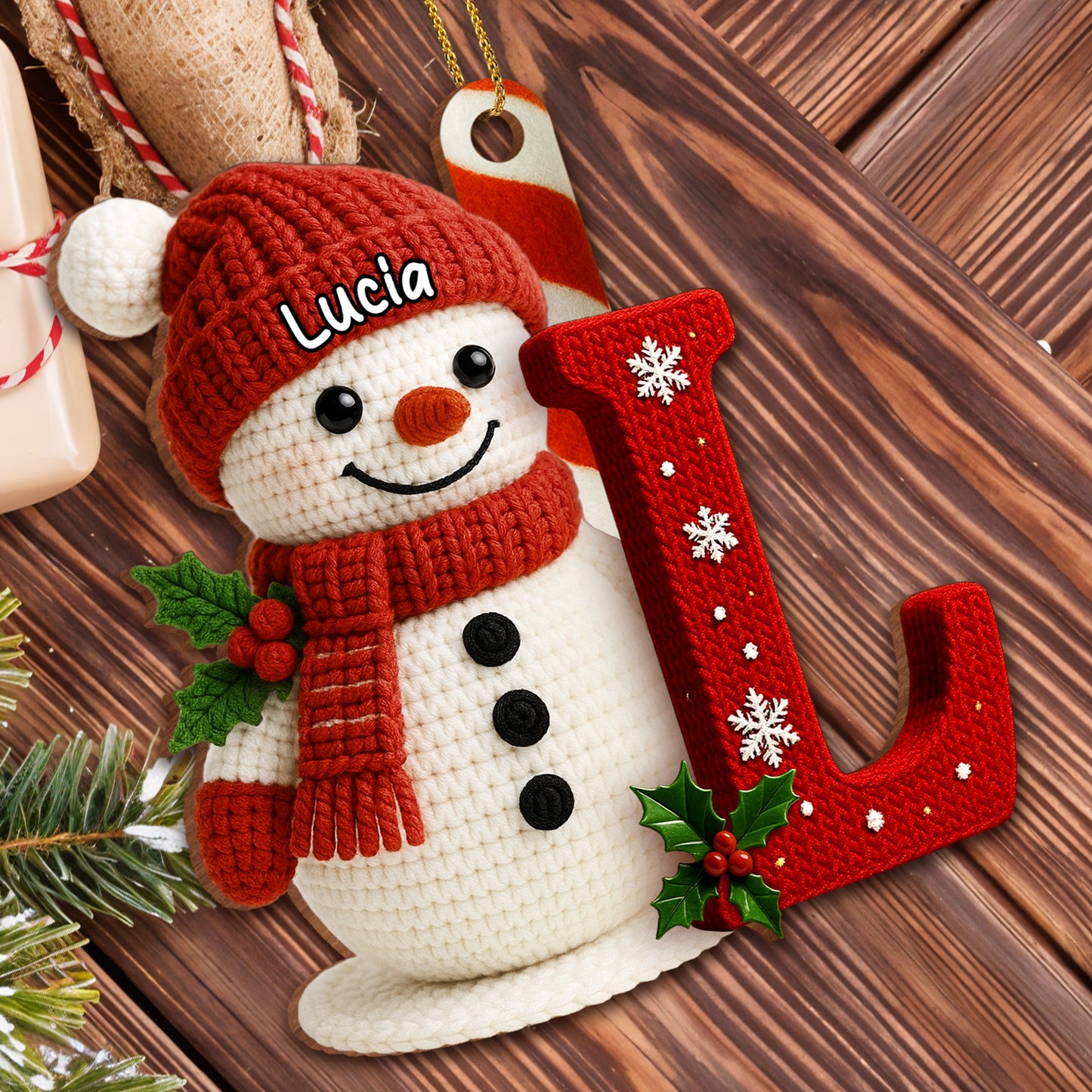 Celebrate The Joyful Winter Season With Snowman And Snowflakes