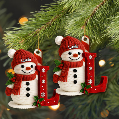 Celebrate The Joyful Winter Season With Snowman And Snowflakes