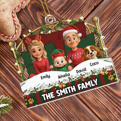 The Smith Family, Christmas Decorations And Dog
