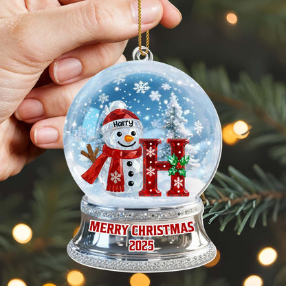 Merry Christmas Snowman And Festive Decor