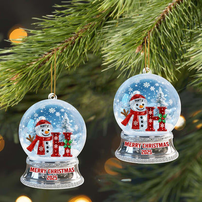 Merry Christmas Snowman And Festive Decor