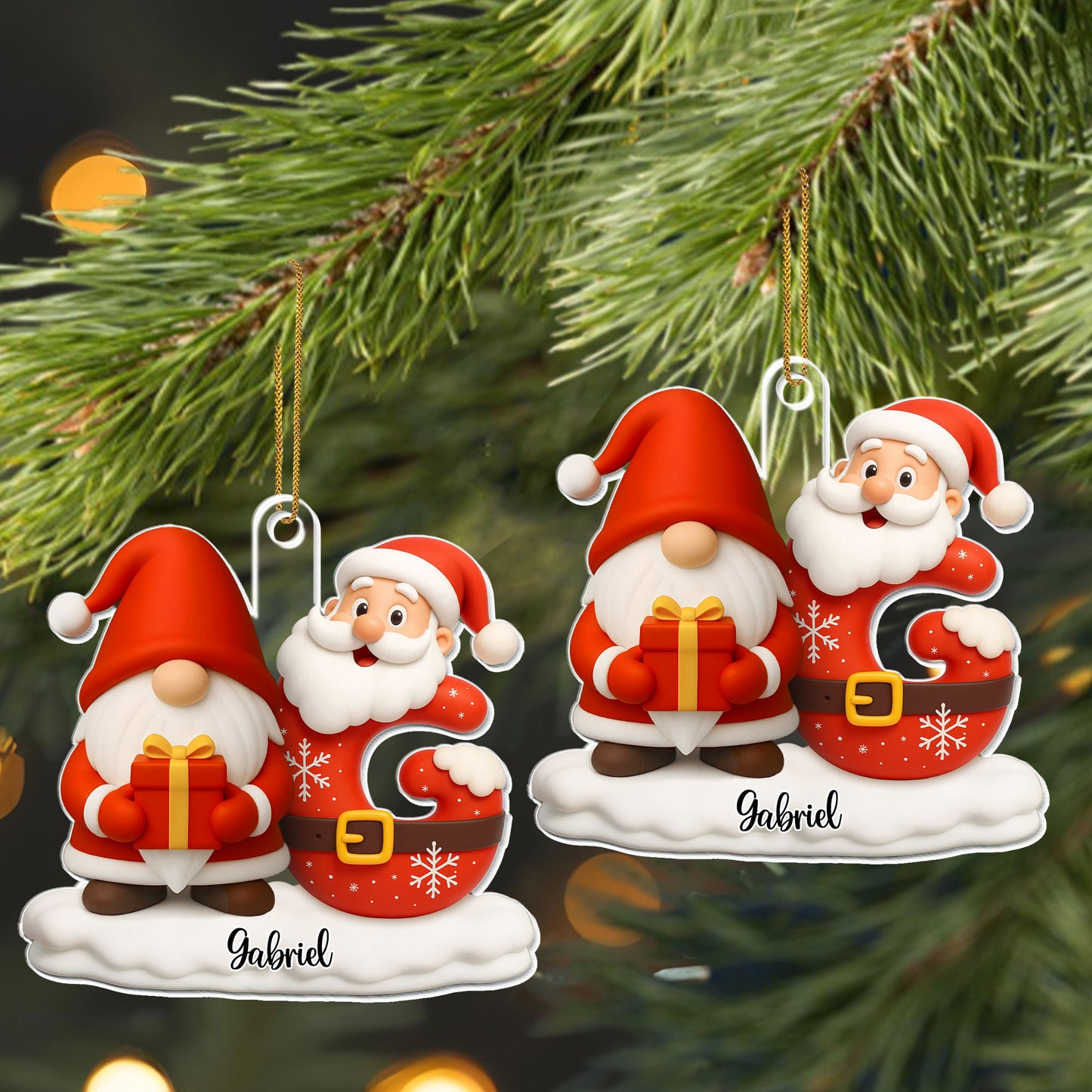 Celebrate The Festive Spirit With Santa And Gift Box
